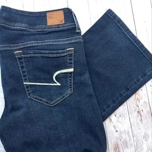 American Eagle size 8 Original Boot Dark Blue Denim